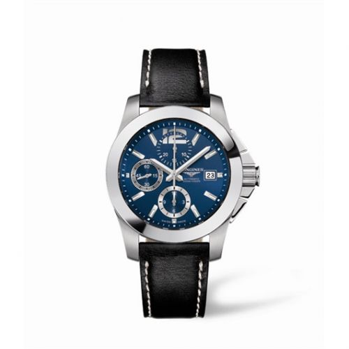 Watch Winder for watch Longines Conquest Conquest Chronograph Blue Lea