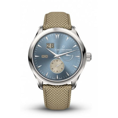 Uhrenbeweger für Uhr Carl F. Bucherer Manero Manero Peripheral BigDate Stainless Steel / Light Blue