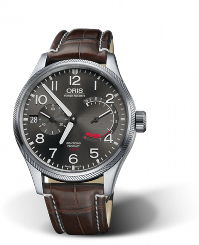 Watch Winder for watch Oris ProPilot Big Crown ProPilot Calibre 111 Stainless Steel / Grey / Alligator