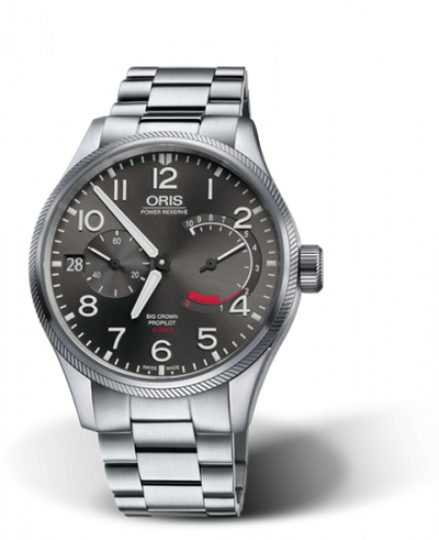 Watch Winder for watch Oris ProPilot Big Crown ProPilot Calibre 111 Stainless Steel / Grey / Bracelet