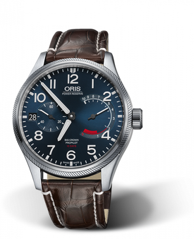 Watch Winder for watch Oris ProPilot Big Crown ProPilot Calibre 111 Stainless Steel / Blue / Alligator