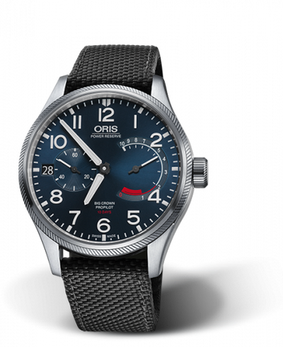 Watch Winder for watch Oris ProPilot Big Crown ProPilot Calibre 111 Stainless Steel / Blue / Textile