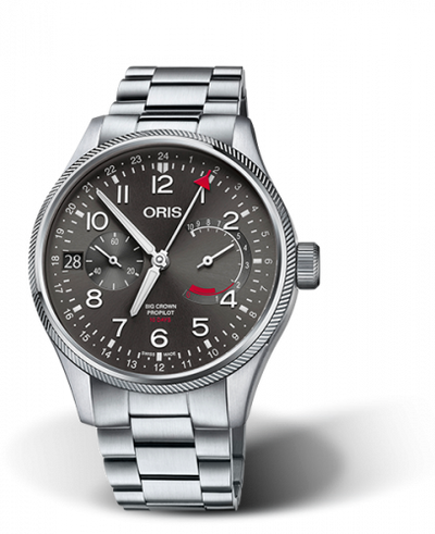 Watch Winder for watch Oris ProPilot Big Crown ProPilot Calibre 114 Stainless Steel / Grey / Bracelet