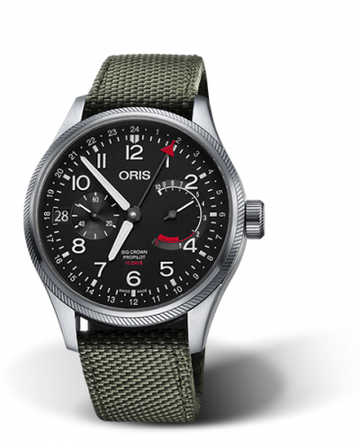 Watch Winder for watch Oris ProPilot Big Crown ProPilot Calibre 114 Stainless Steel / Black / Textile