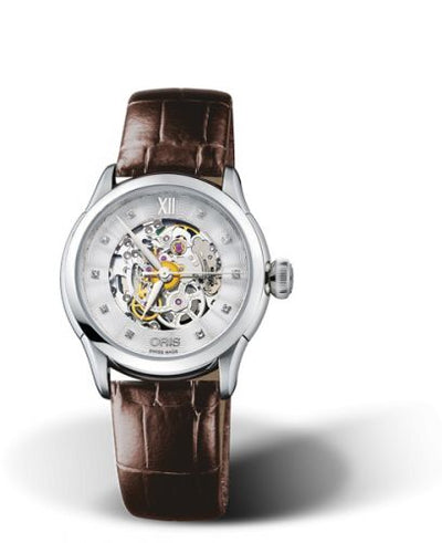 Watch Winder for watch Oris Artelier Artelier Skeleton 31 Diamonds Stainless Steel