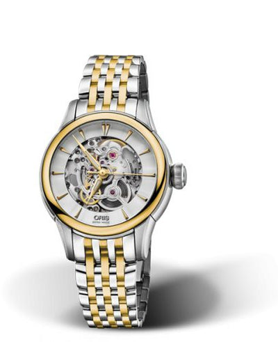Watch Winder for watch Oris Artelier Artelier Skeleton 31 Stainless Steel - Yellow Gold / Bracelet