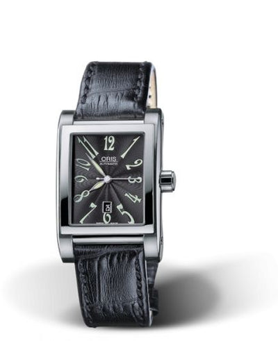 Watch Winder for watch Oris Rectangular Rectangular Date 24 Stainless Steel / Black - Arabic