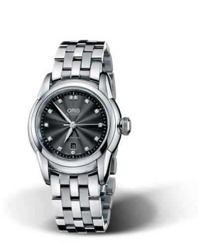 Watch Winder for watch Oris Artelier Artelier Date Diamonds 31 Stainless Steel / Black / Bracelet