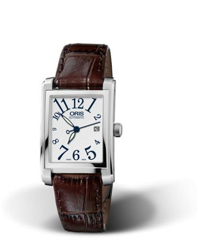 Watch Winder for watch Oris Rectangular Rectangular Date 24.5 Stainless Steel / Silver - Arabic