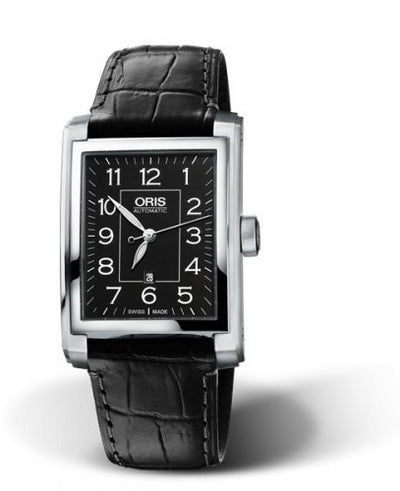 Watch Winder for watch Oris Rectangular Rectangular Date 30 Stainless Steel / Black - Arabic