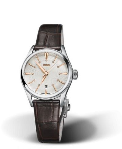 Watch Winder for watch Oris Artelier Artelier Date Diamonds 28 Stainless Steel / Silver