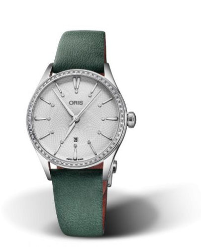 Watch Winder for watch Oris Artelier Artelier Date Diamonds 33 Stainless Steel - Diamond / Silver