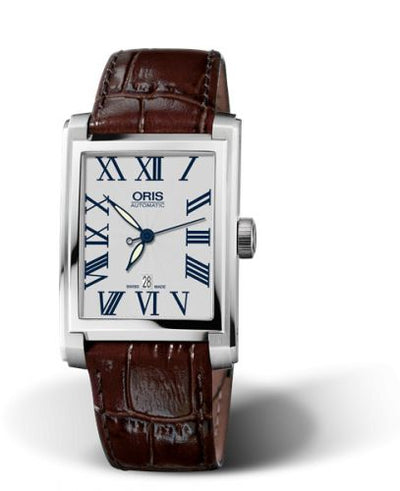 Watch Winder for watch Oris Rectangular Rectangular Date 30 Stainless Steel / Silver - Roman