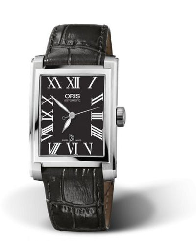 Watch Winder for watch Oris Rectangular Rectangular Date 30 Stainless Steel / Black - Roman