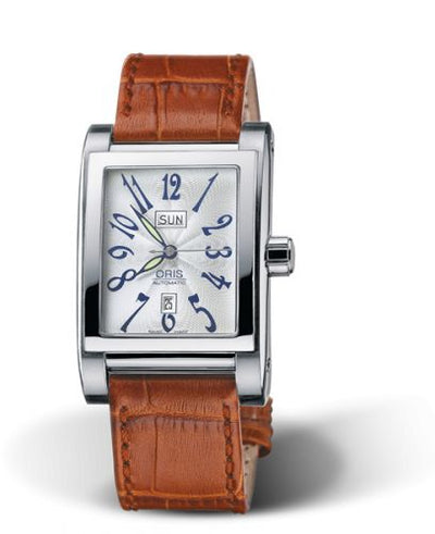 Watch Winder for watch Oris Rectangular Rectangular Day Date 30 Stainless Steel / Silver