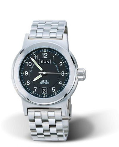 Watch Winder for watch Oris BC3 BC3 Day Date 40 Stainless Steel / Black / Bracelet