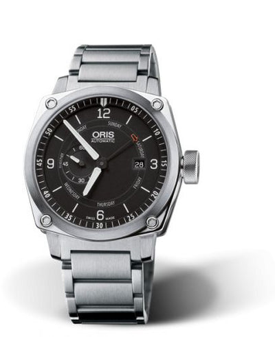 Watch Winder for watch Oris BC4 BC4 Small Second Pointer Day Stainless Steel / Black / Bracelet