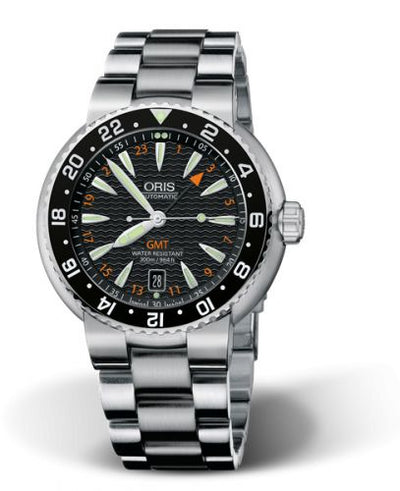 Watch Winder for watch Oris Divers Divers GMT Date Stainless Steel / Black / Bracelet