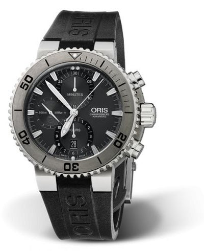 Watch Winder for watch Oris Aquis Aquis Chronograph 46 Titanium / Grey / Rubber