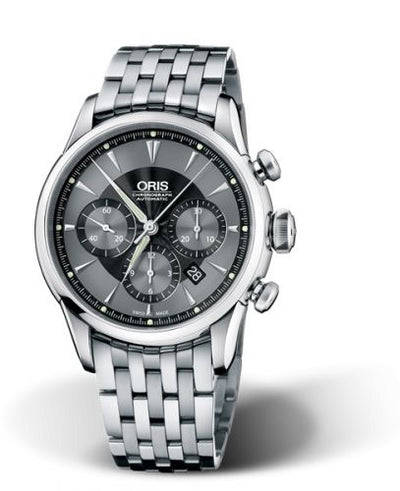 Watch Winder for watch Oris Artelier Artelier Chronograph 43.5 Stainless Steel / Black / Bracelet