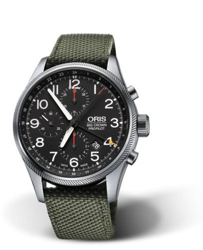 Watch Winder for watch Oris ProPilot Big Crown ProPilot Chronograph GMT Stainless Steel / Black