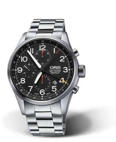 Watch Winder for watch Oris ProPilot Big Crown ProPilot Chronograph GMT Stainless Steel / Black