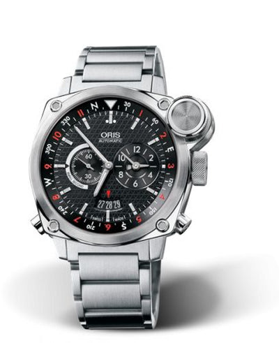 Watch Winder for watch Oris BC4 BC4 Flight Timer Stainless Steel / Black / Bracelet