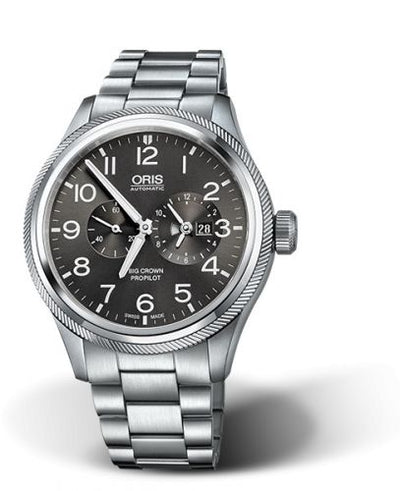 Watch Winder for watch Oris ProPilot Big Crown ProPilot Worldtimer Stainless Steel / Grey / Bracelet