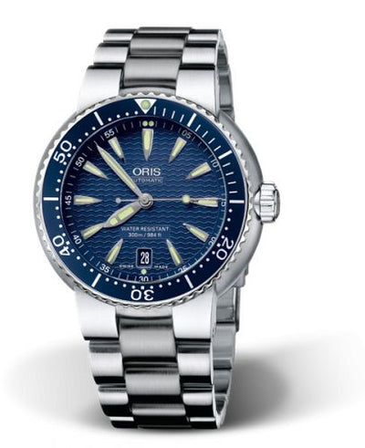 Watch Winder for watch Oris Divers Divers Date Stainless Steel / Blue / Bracelet