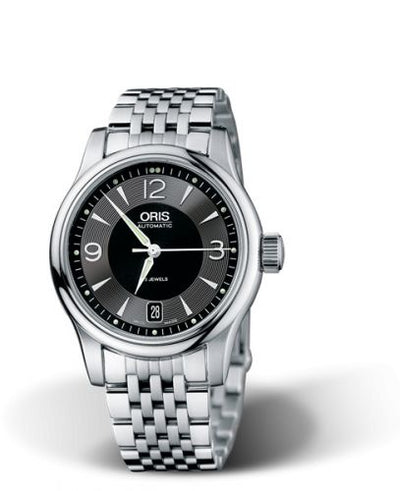 Watch Winder for watch Oris Classic Classic Date 37 Stainless Steel / Black / Bracelet