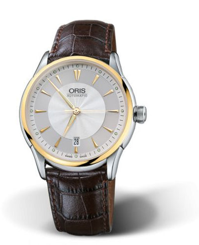 Watch Winder for watch Oris Artelier Artelier Date 40 Stainless Steel - Yellow Gold / Silver