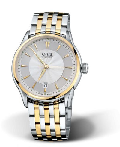 Watch Winder for watch Oris Artelier Artelier Date 40 Stainless Steel - Yellow Gold / Silver / Bracelet