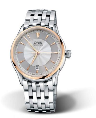 Watch Winder for watch Oris Artelier Artelier Date 40 Stainless Steel - Rose Gold / Silver / Bracelet