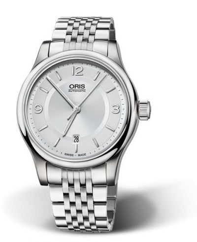 Watch Winder for watch Oris Classic Classic Date 42 Stainless Steel / Silver / Bracelet
