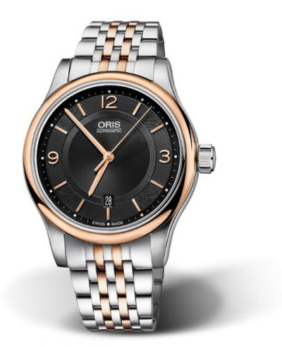 Watch Winder for watch Oris Classic Classic Date 42 Stainless Steel - Rose Gold / Black / Bracelet
