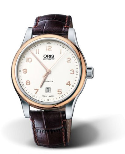Watch Winder for watch Oris Classic Classic Date 42 Stainless Steel - Rose Gold / Silver