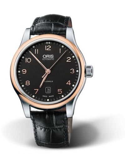 Watch Winder for watch Oris Classic Classic Date 42 Stainless Steel - Rose Gold / Black
