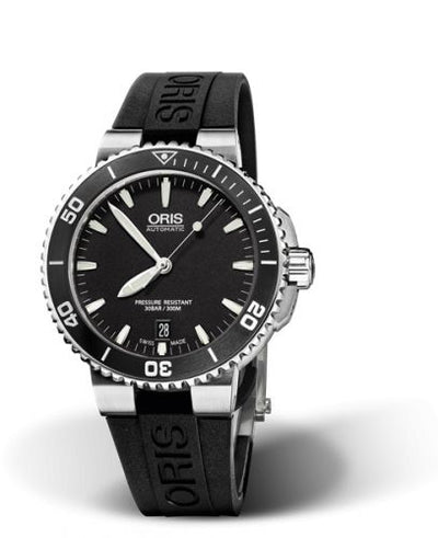 Watch Winder for watch Oris Aquis Aquis Date 40 Stainless Steel / Black / Rubber