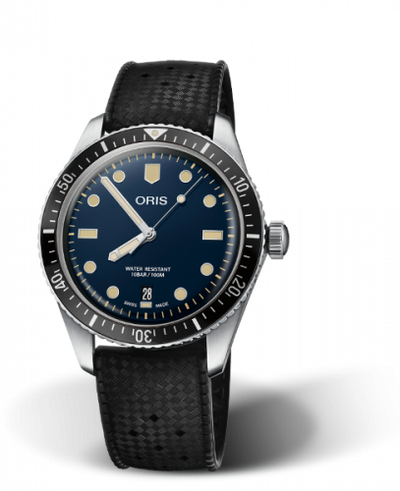 Watch Winder for watch Oris Divers 65 Divers Sixty-Five 40 Stainless Steel / Blue / Rubber