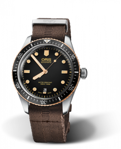 Watch Winder for watch Oris Divers 65 Divers Sixty-Five 40 Stainless Steel / Bronze / Black / Nato