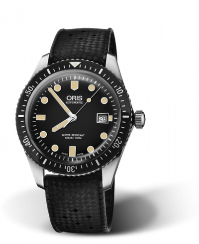 Watch Winder for watch Oris Divers 65 Divers Sixty-Five 42 Stainless Steel / Black / Rubber