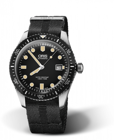 Watch Winder for watch Oris Divers 65 Divers Sixty-Five 42 Stainless Steel / Black / NATO