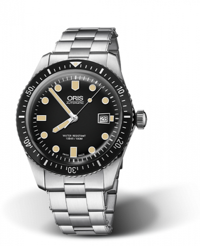 Watch Winder for watch Oris Divers 65 Divers Sixty-Five 42 Stainless Steel / Black / Bracelet