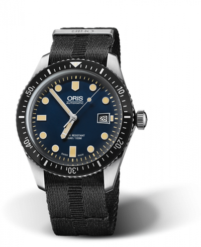 Watch Winder for watch Oris Divers 65 Divers Sixty-Five 42 Stainless Steel / Blue / NATO