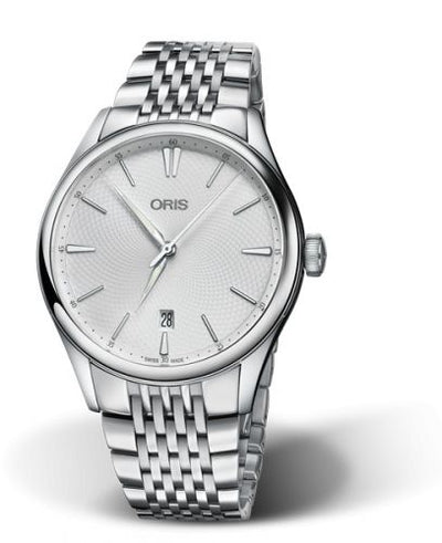 Watch Winder for watch Oris Artelier Artelier Date 40 Stainless Steel / Silver / Bracelet