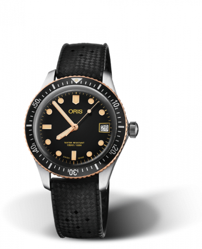 Watch Winder for watch Oris Divers 65 Divers Sixty-Five 36 Stainless Steel / Bronze / Black / Rubber