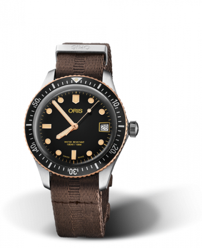 Watch Winder for watch Oris Divers 65 Divers Sixty-Five 36 Stainless Steel / Bronze / Black / NATO