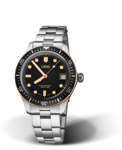 Watch Winder for watch Oris Divers 65 Divers Sixty-Five 36 Stainless Steel / Bronze / Black / Bracelet