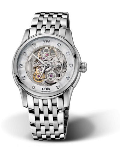 Watch Winder for watch Oris Artelier Artelier Skeleton 40.5 Diamonds Stainless Steel / Bracelet