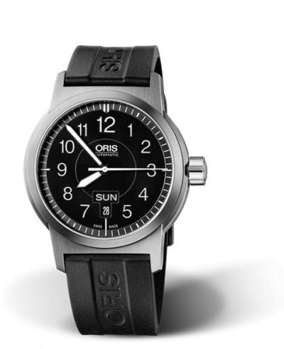 Watch Winder for watch Oris BC3 BC3 Sportsman Day Date Stainless Steel / Black / Rubber